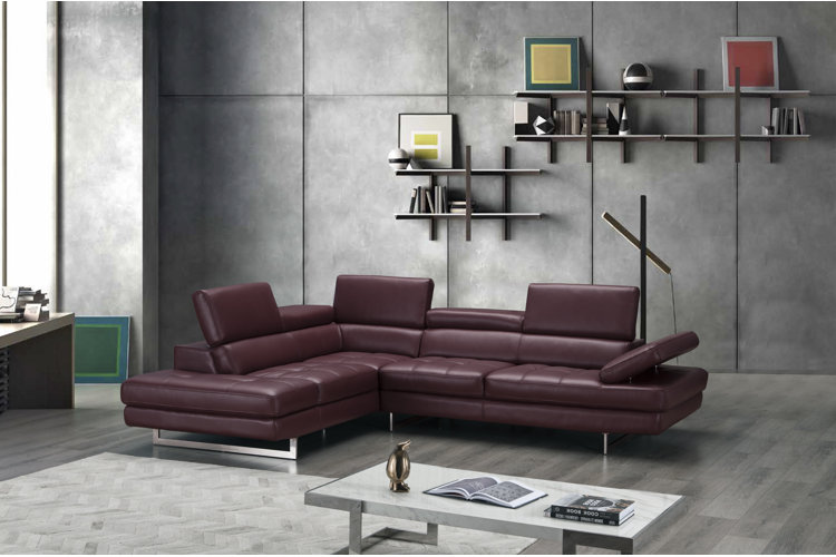 Quality leather online sectionals